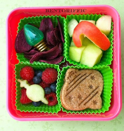 Square ornament bento lunch by bentoriffic